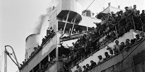 Saved: Jews who had survived the Nazis in Europe were brought in huge ships to Britain to begin new lives